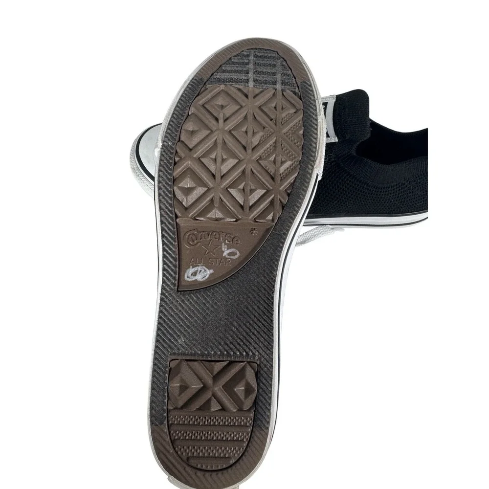 Converse Chuck Taylor All Star Shoreline Knit Black White Slip On Sneakers